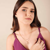 Anel Cravejado Ponto de Luz Cristal Tamanho 14 Banhado a Ouro 18K