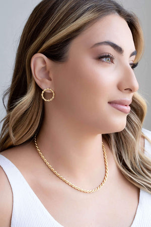 Choker Cordão Baiano Banhado a Ouro 18K