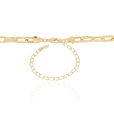 Choker Elos 11.5 x 5.5 MM Banhado a Ouro 18K