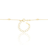 Relicário Longo Estrela Bolinhas Banhado a Ouro 18K