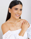 Brinco Gota 8x12  Cristal Banhado a Ouro 18K