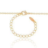 Gargantilha Filho Menino Coração Liso Banhado a Ouro 18K - 45 cm