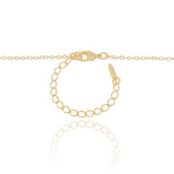 Gargantilha Filho Meninas Corações Lisos Banhado a Ouro 18K - 45 cm