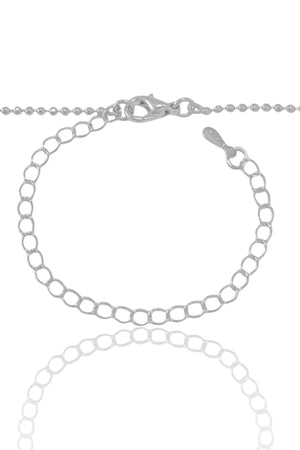 Choker Bolinhas 1.5 mm Ródio Branco
