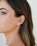 Piercing em X Liso Ródio Branco