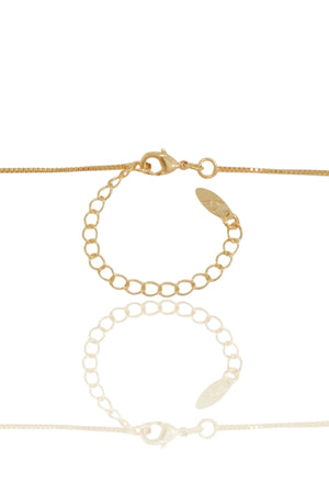 Gargantilha Veneziana 45 + 5 cm Banhado a Ouro 18K