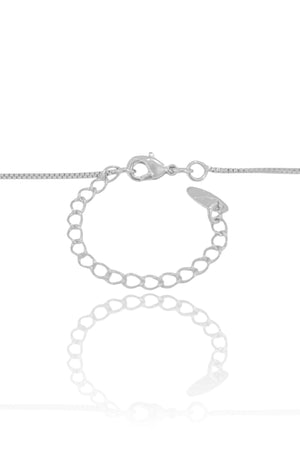 Gargantilha Filho Menino Cravejado Cristal Ródio Branco