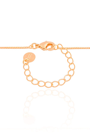 Gargantilha Filho Menina Cravejado Cristal Banhado a Ouro 18K - 45 cm