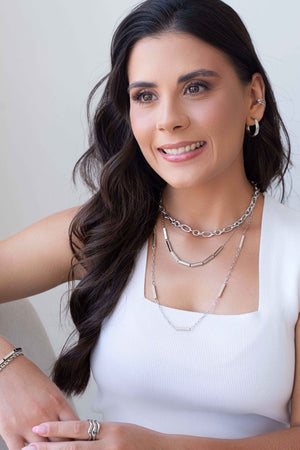 Piercing Três Filetes Ródio Branco