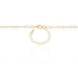 Gargantilha Longa Elos 3 mm Banhado a Ouro 18K