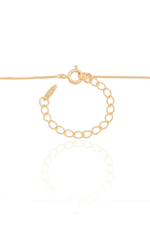 Gargantilha Veneziana Gota Cristal Banhado a Ouro 18K