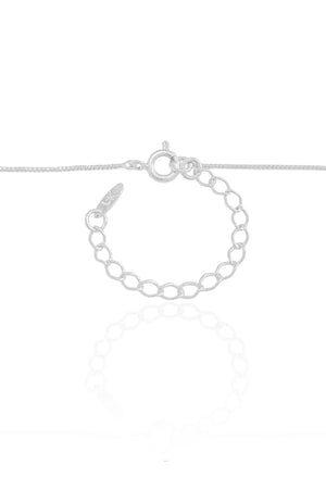 Gargantilha Veneziana Gota Cristal Ródio Branco