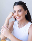 Anel Falange Plaquinhas Redondas Tamanho 12 Ródio Branco