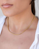 Gargantilha Rabo de Rato 2 mm Banhado a Ouro 18K