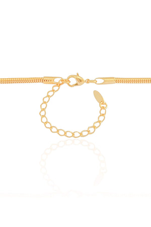 Gargantilha Rabo de Rato 2 mm Banhado a Ouro 18K