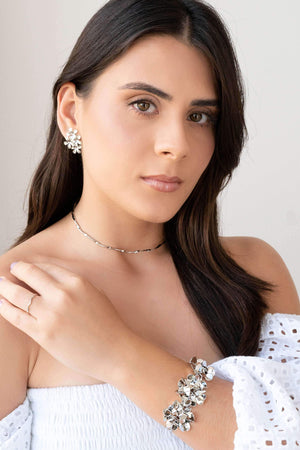 Anel Ondas Liso 1 mm Tamanho 21 Ródio Branco