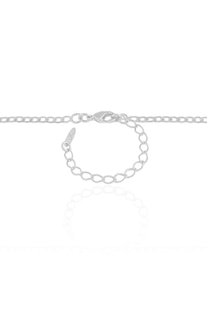 Gargantilha Grumet 2 mm Ródio Branco