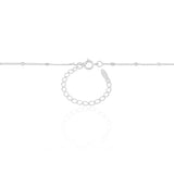 Gargantilha Longa Grumet Losango Ródio Branco