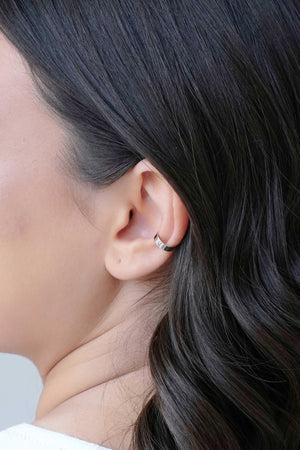 Piercing Liso Achatado Ródio Branco