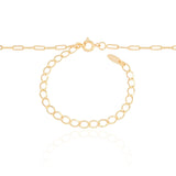 Choker Elos Lisos Banhado a Ouro 18K
