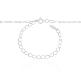 Choker Elos Lisos Ródio Branco