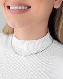 Choker Plaquinhas Redondas Lisas Ródio Branco