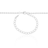 Choker Plaquinhas Redondas Lisas Ródio Branco