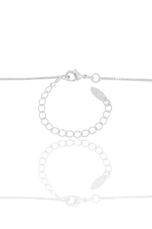 Gargantilhas Venezianas 5 x 45 + 5 cm Ródio Branco