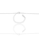 Gargantilhas Venezianas 3 x 45 + 5 cm Ródio Branco