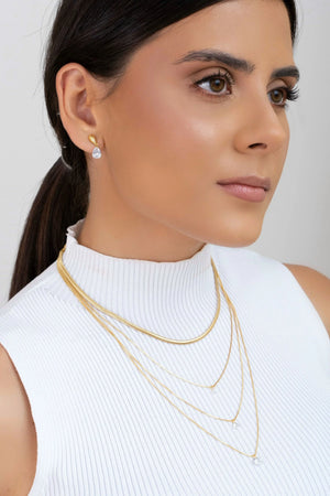 Choker Snake 3 mm Banhado a Ouro 18K