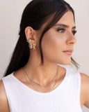 Choker Malha Fita 2 mm Ródio Branco