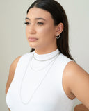 Choker Elos Duplos Ródio Branco