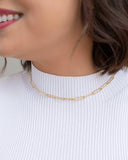 Gargantilha Elos Detalhados Banhado a Ouro 18K