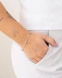 Pulseira Elos com Esferas Ródio Branco