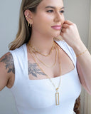 Piercing Liso Vazado Banhado a Ouro 18K