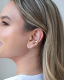 Piercing Liso Vazado Banhado a Ouro 18K