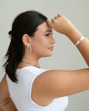 Piercing Liso Vazado Ródio Branco