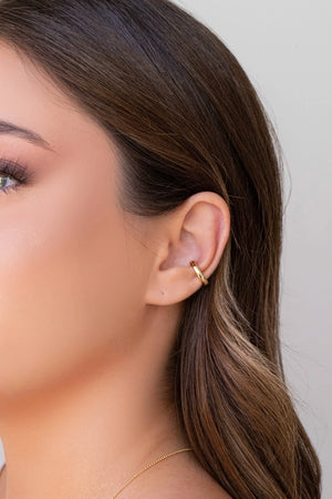 Piercing Tubo Liso Banhado a Ouro 18K