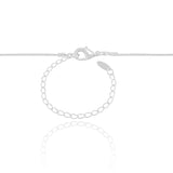 Gargantilha Longa Palito Ródio Branco