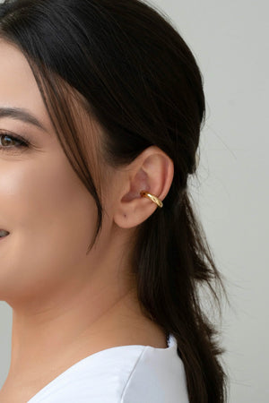 Piercing Tubo Liso Banhado a Ouro 18K