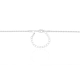 Gargantilha Longa Cordão Baiano Ródio Branco