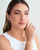 Gargantilha Veneziana Ponto de Luz Cristal Ródio Branco