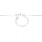 Gargantilha Veneziana Bolinhas Lisas Ródio Branco