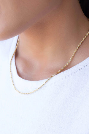 Choker Cordão Baiano Banhado a Ouro 18K