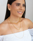 Choker Elos Duplos 5 mm Banhado a Ouro 18K