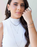 Choker Elos Duplos 5 mm Ródio Branco