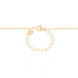 Gargantilha Veneziana Ponto de Luz Cristal Banhado a Ouro 18K