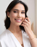 Brinco Redondo Achatado 1.3 cm Banhado a Ouro 18K