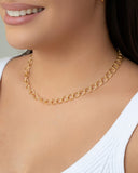 Choker Elos 7 mm Banhado a Ouro 18K
