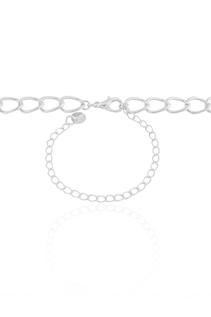 Choker Elos 7 mm Ródio Branco